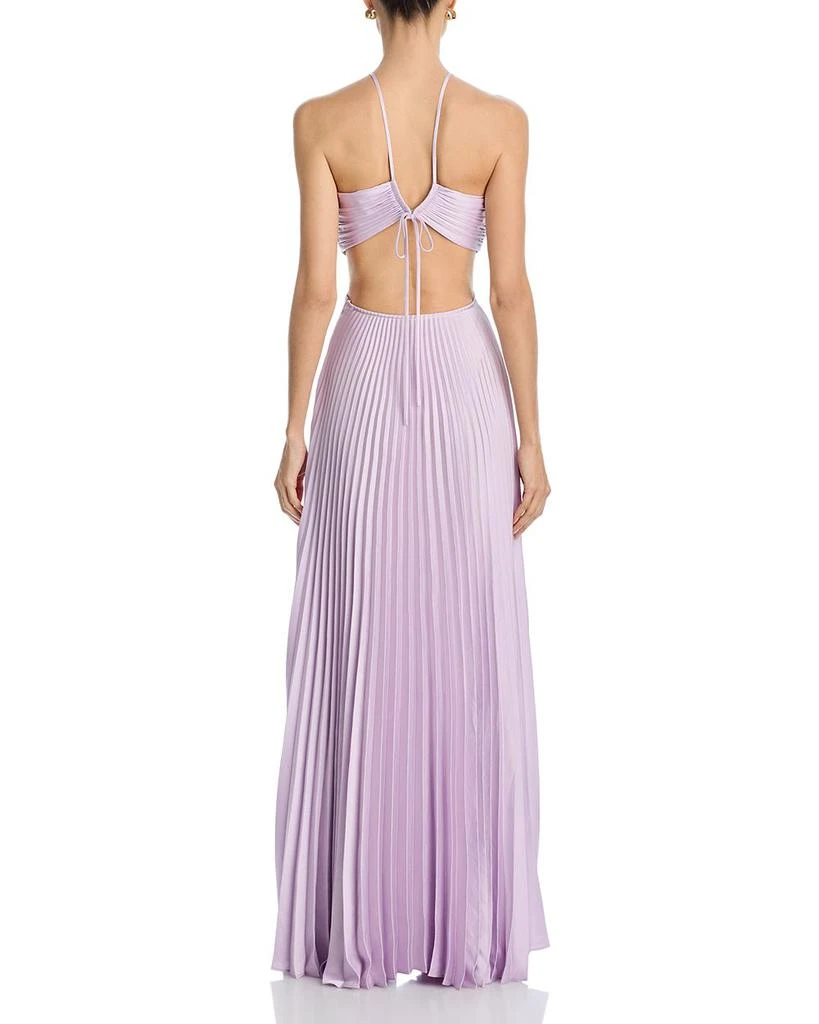 wedding halter dress Sheath Ivory Halter Minimalist Modest Wedding Dresses Sleeveless Open –  MyChicDress main image 0