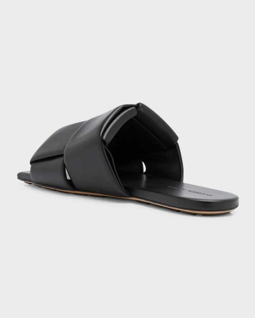 Bottega Veneta Men's Intreccio Leather Slide Sandals 4
