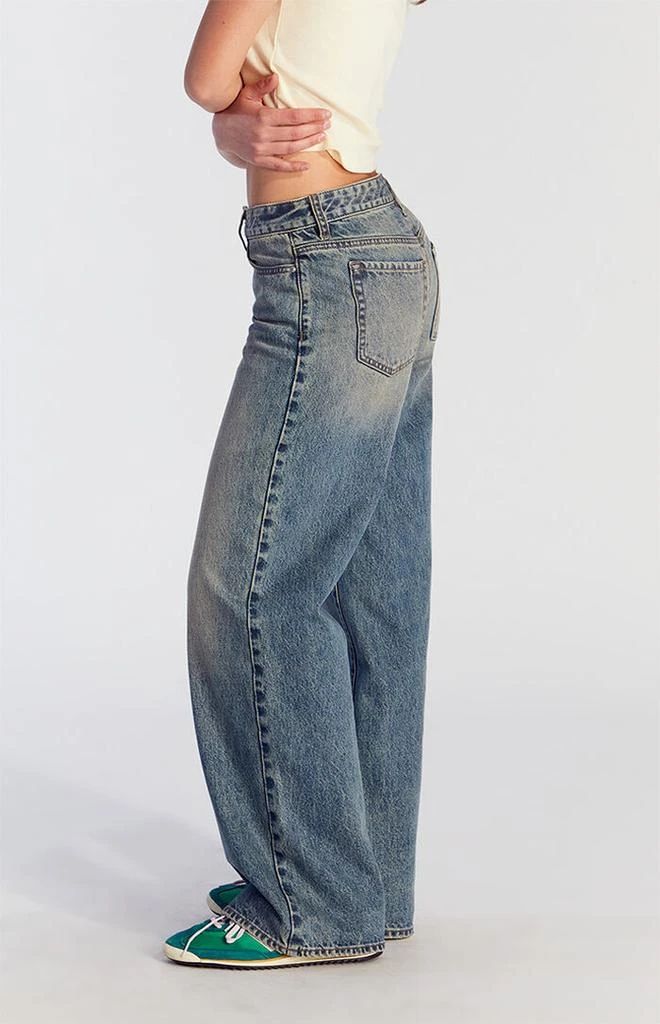 PacSun Casey Tinted Low Rise Baggy Jeans Medium Indigo 2