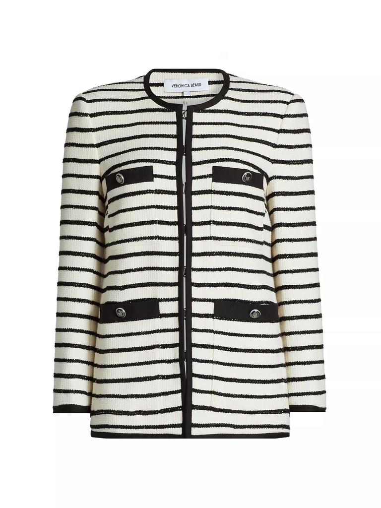 VERONICA BEARD Foster Striped Dickey Jacket