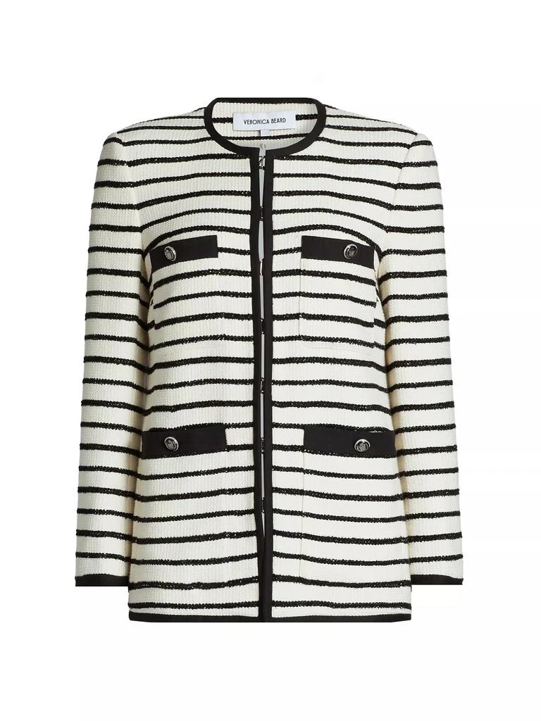 Veronica Beard Foster Striped Dickey Jacket 1