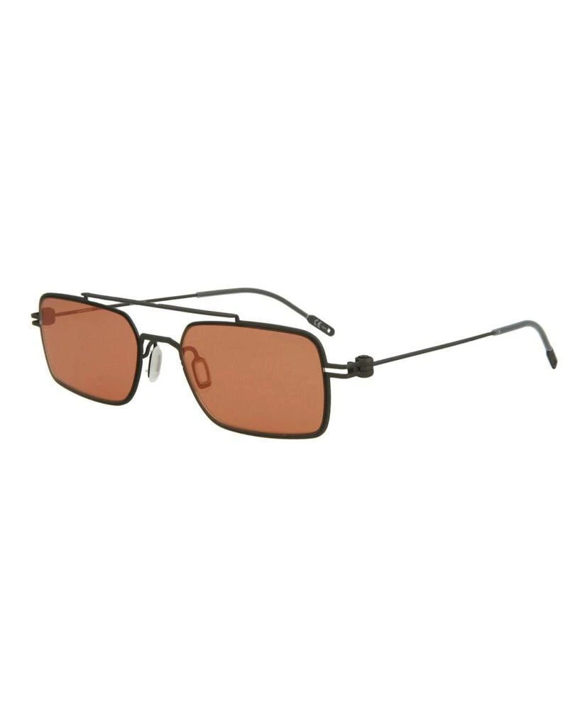 MontBlanc Rectangle-Frame Metal Sunglasses 1