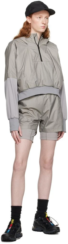 TEMPLA Gray Layered Shorts 4