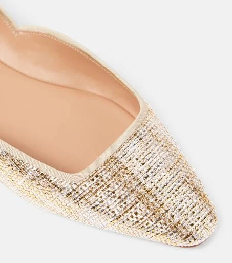 Aquazzura Maia canvas ballet flats 6