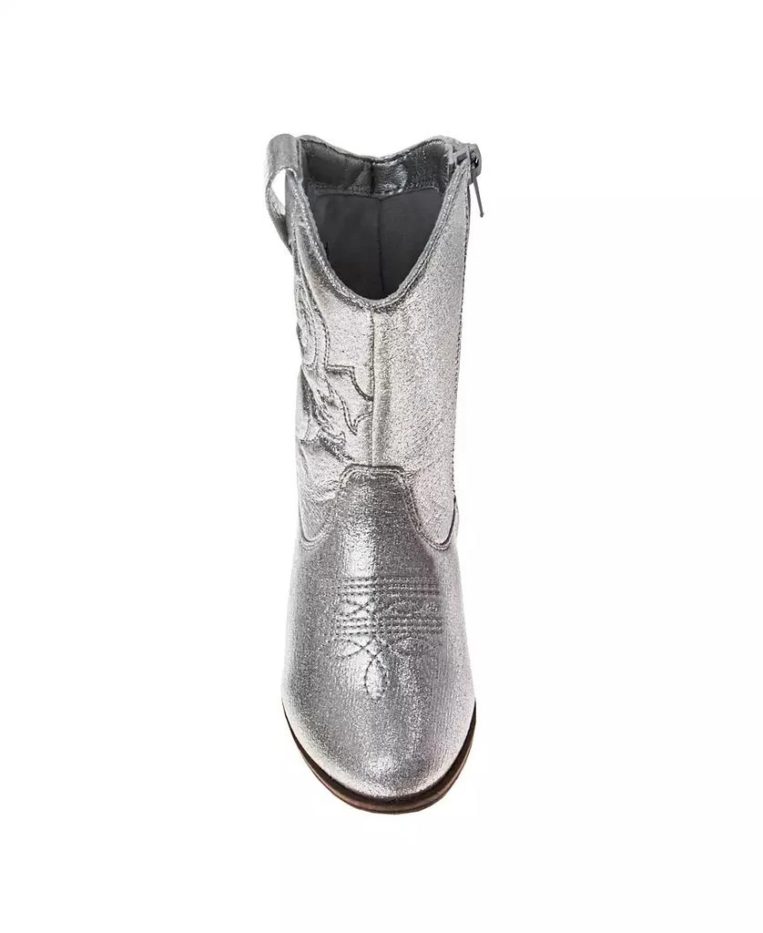 Kensie Little Kids and Big Kids Metallic Cowgirl Boots 4