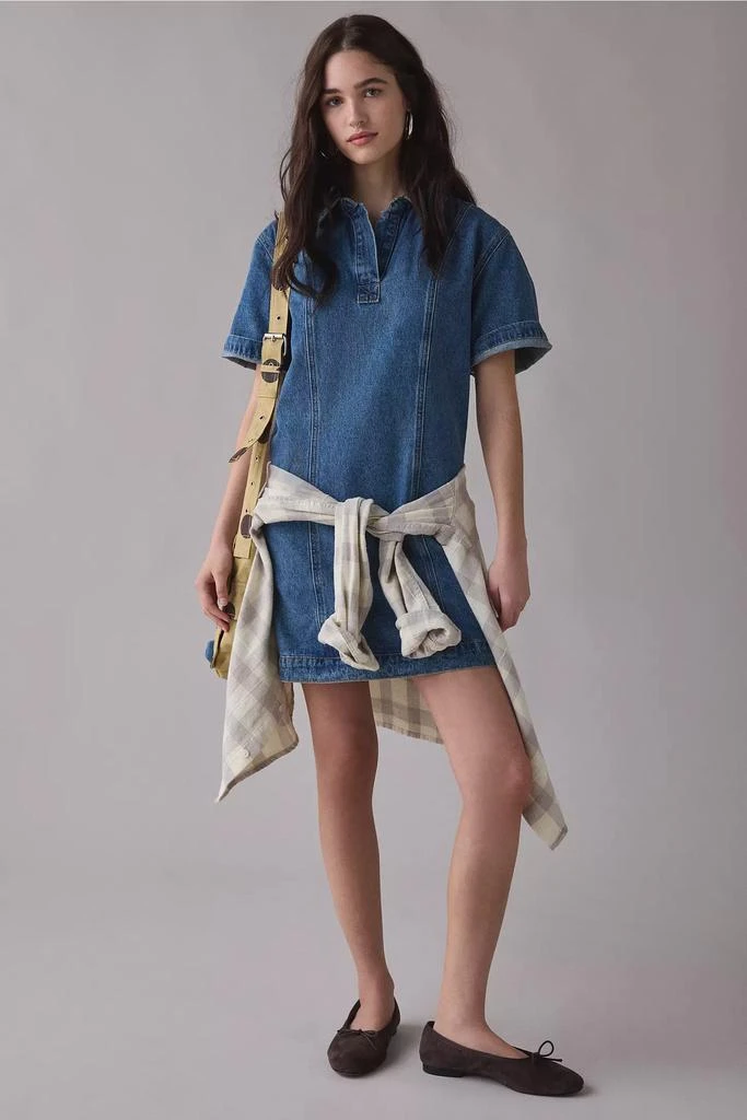 Glamorous Glamorous Denim Short Sleeve Shirt Mini Dress 4