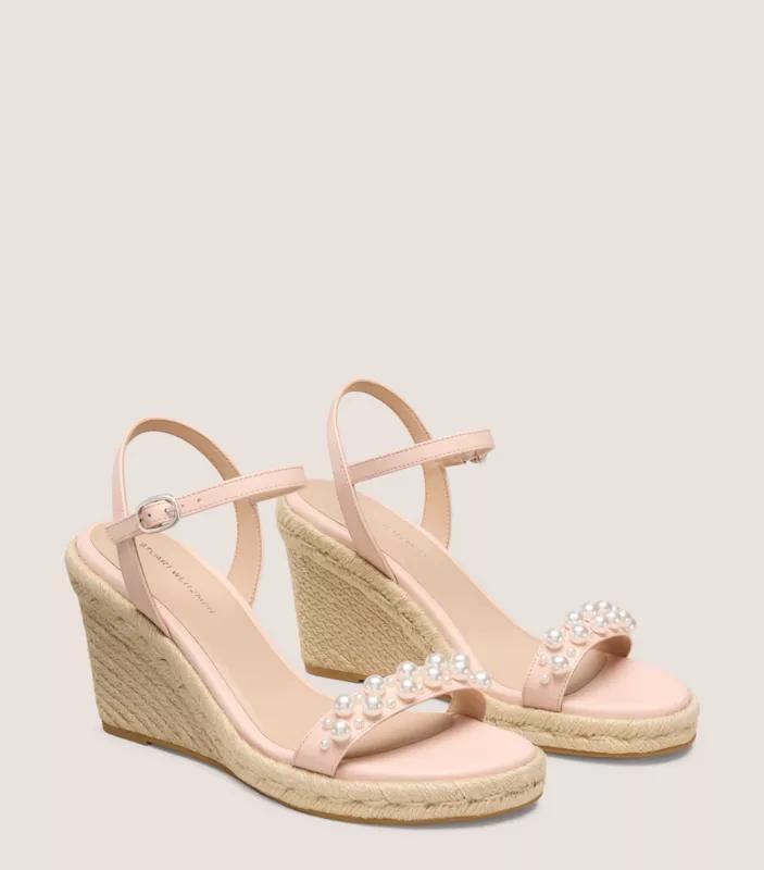 Stuart Weitzman GOLDIE ESPADRILLE WEDGE