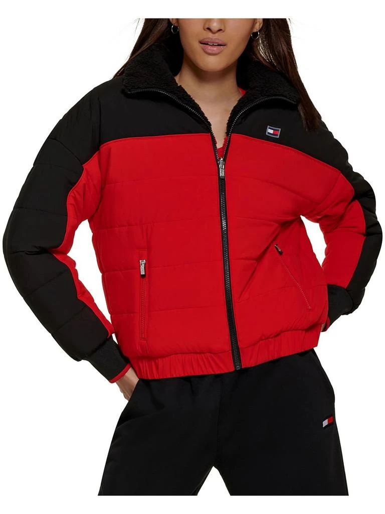 Tommy Hilfiger Sport Womens Faux Fur Reversible Puffer Jacket 1