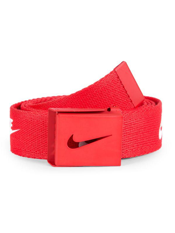 red nike belt