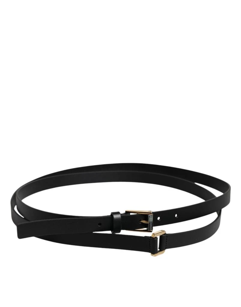 Dolce 
Gabbana Calfskin Classic Metal Logo Buckle Men
s Belt 2