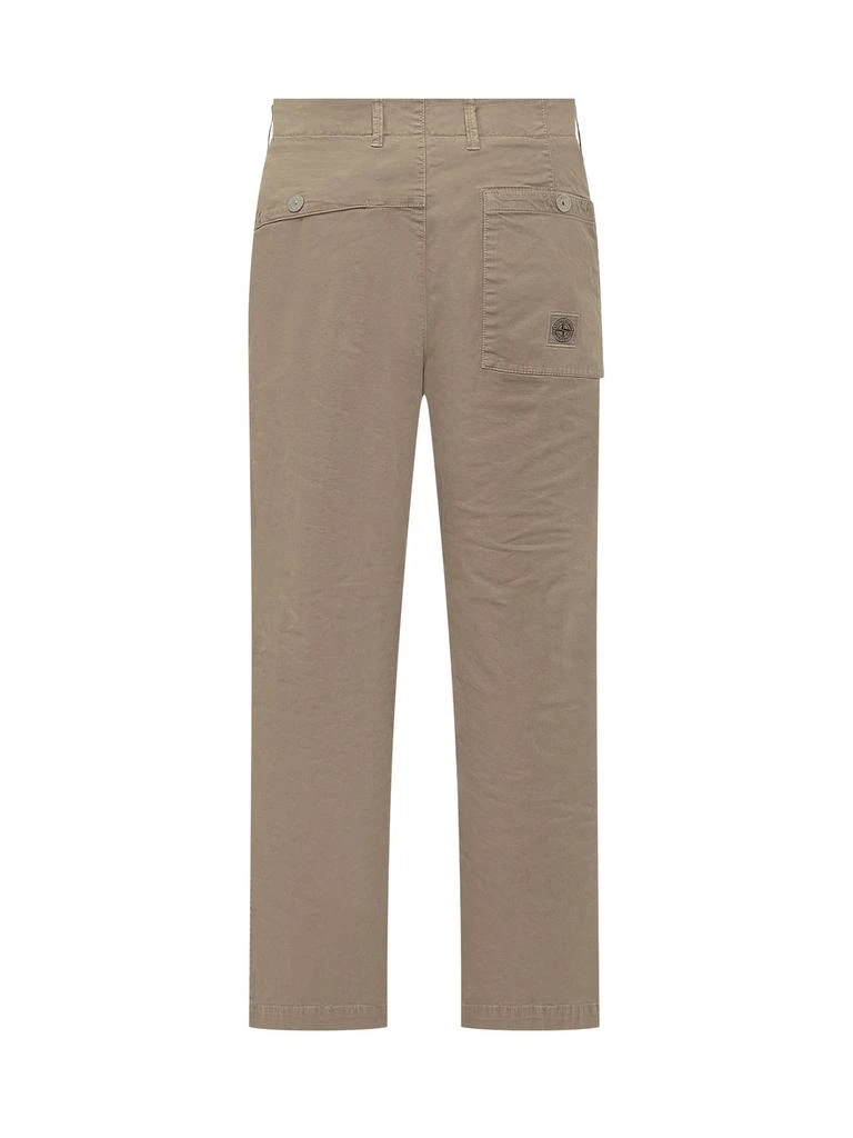 Stone Island Stone Island Compass-Motif Straight Leg Trousers 2