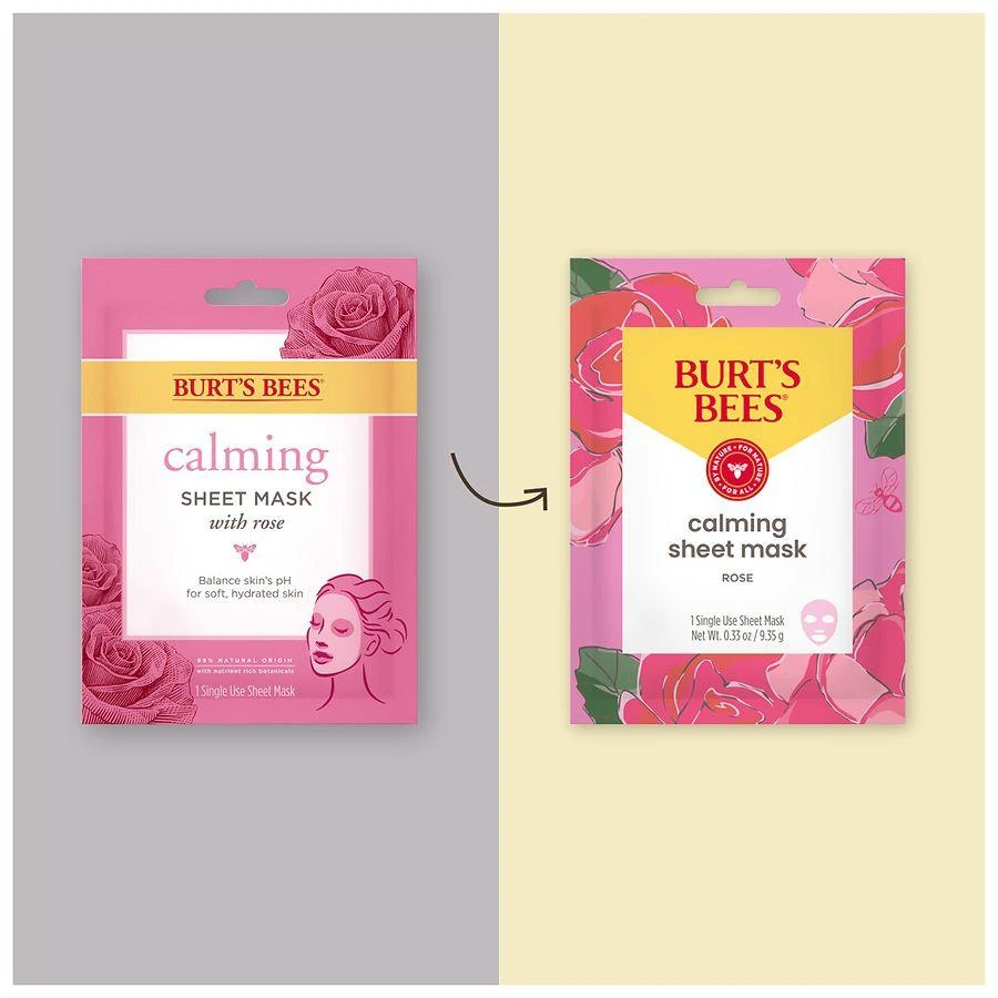 Burt's Bees Calming Sheet Mask Rose 3