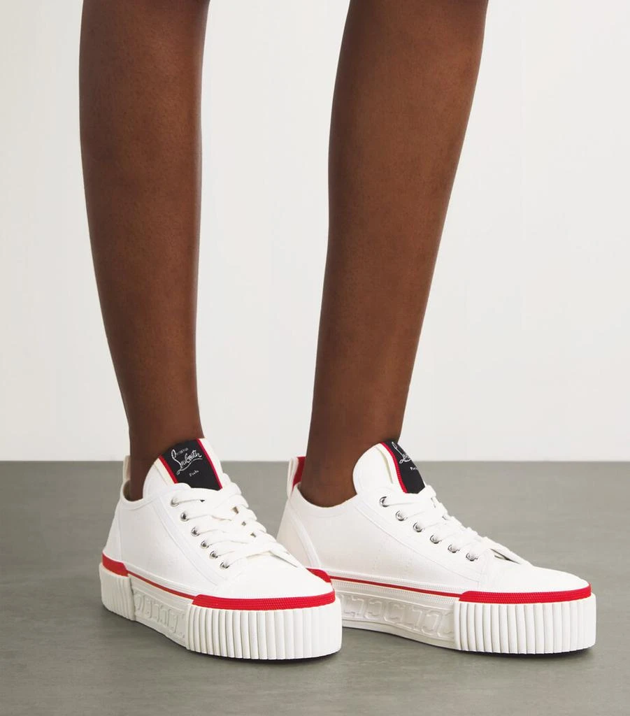 Christian Louboutin Super Pedro Flatform Sneakers 40 2
