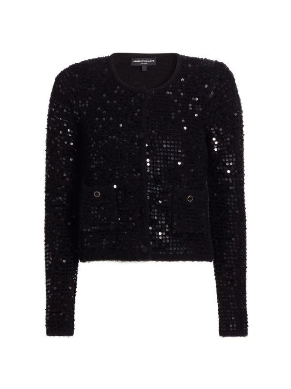 Generation Love Jonas Sequin-Embellished Cardigan 4