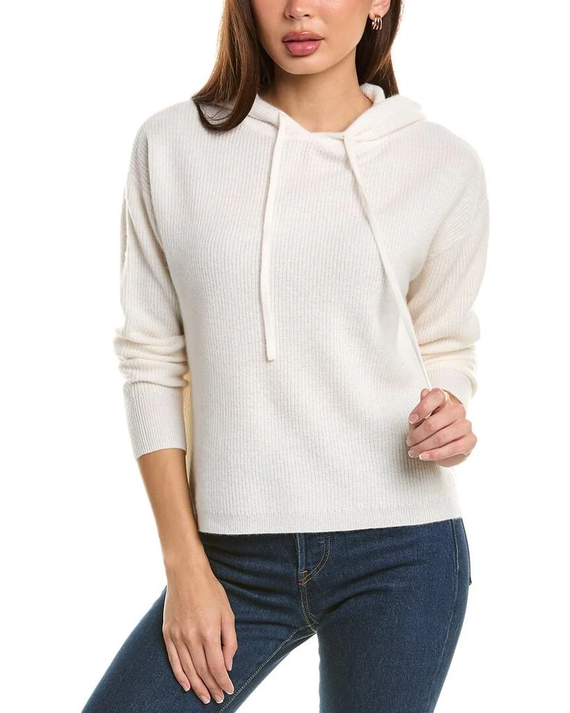 Magaschoni Half Cardigan Stitch Rib Cashmere Pullover 1