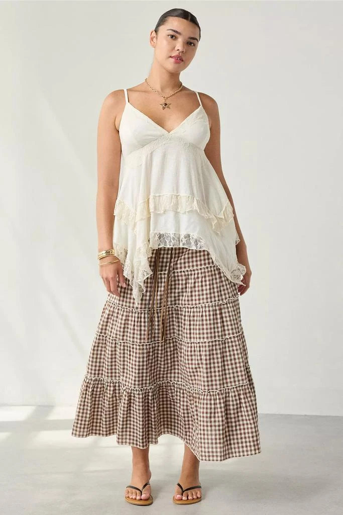 Kimchi Blue Kimchi Blue Asterid Lace Trim Asymmetric Babydoll Cami 1