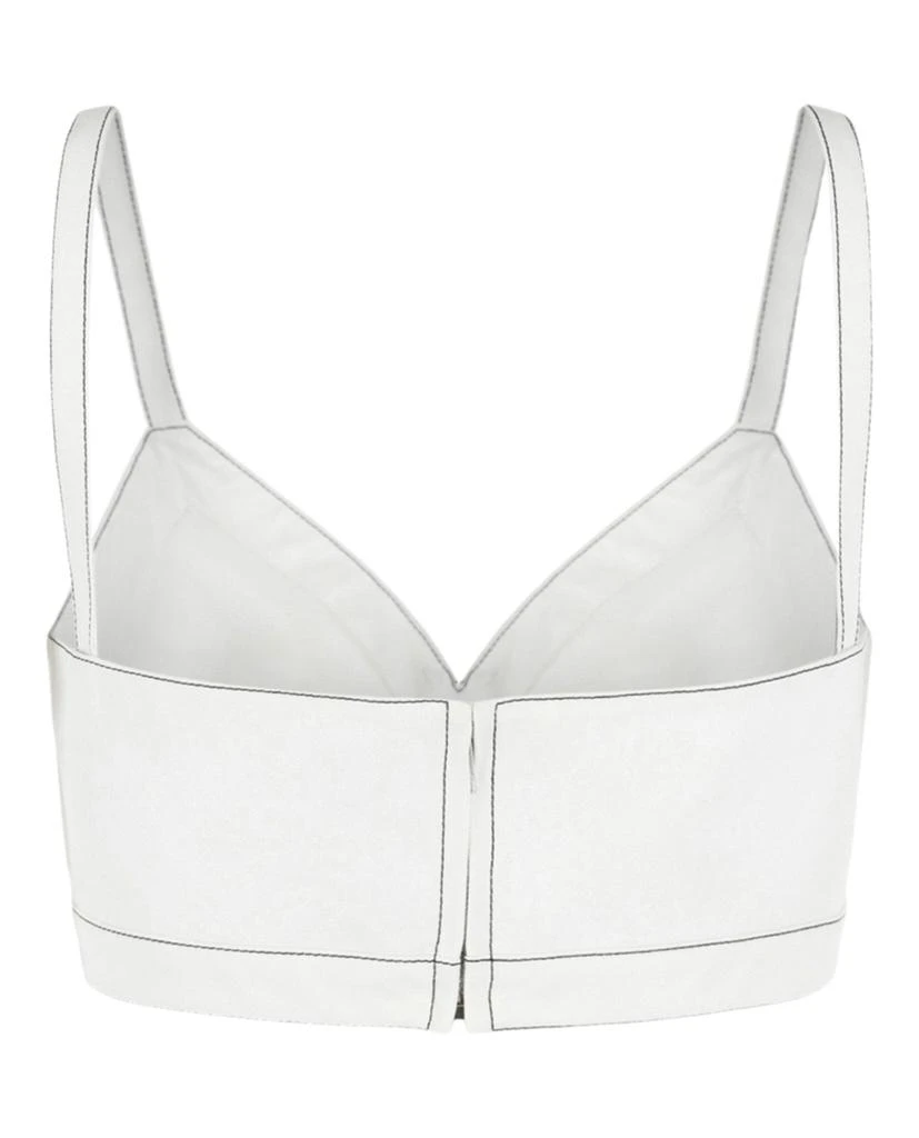 Alexander McQueen Cotton Gabardine Bra Top 2