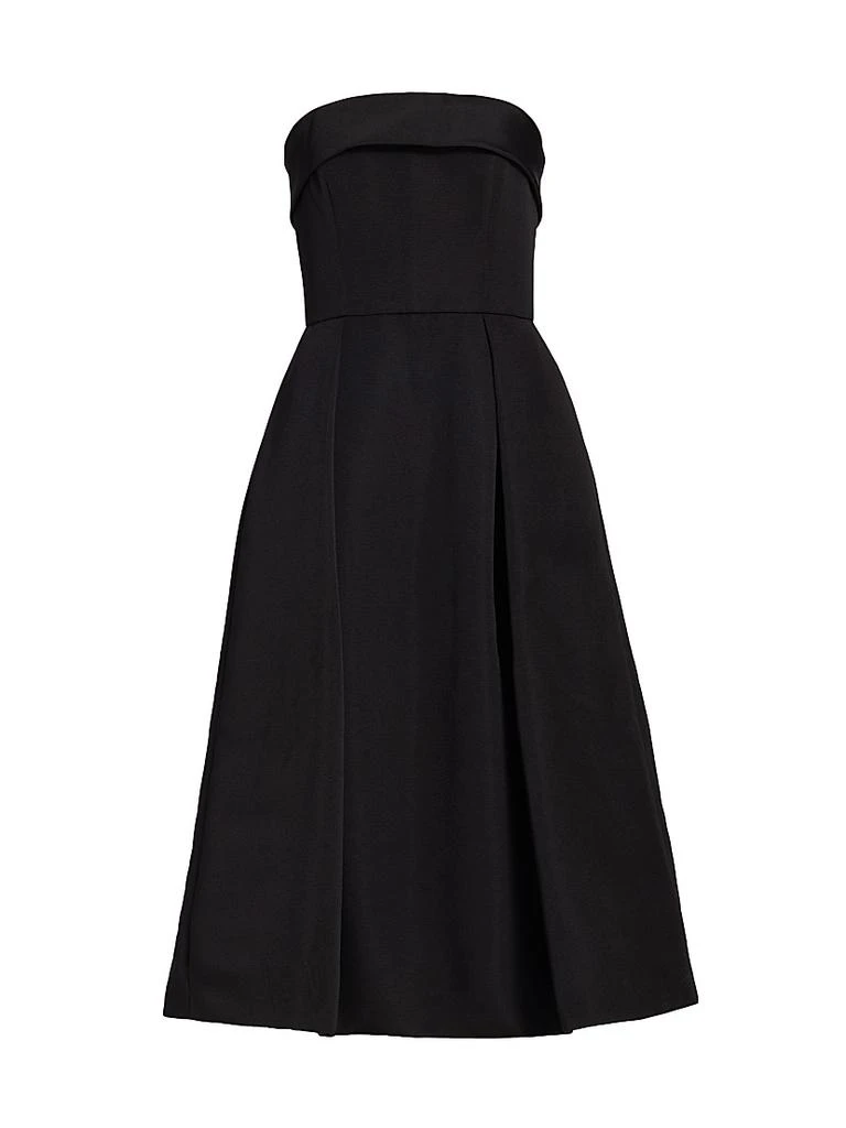 Amsale Faille Strapless Dress 1