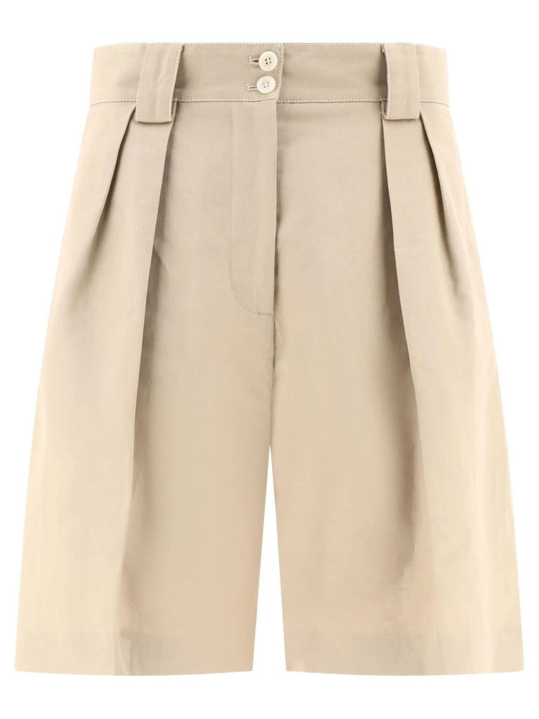 INES DE LA FRESSANGE Ines De La Fressange Pleated Tailored Shorts 1