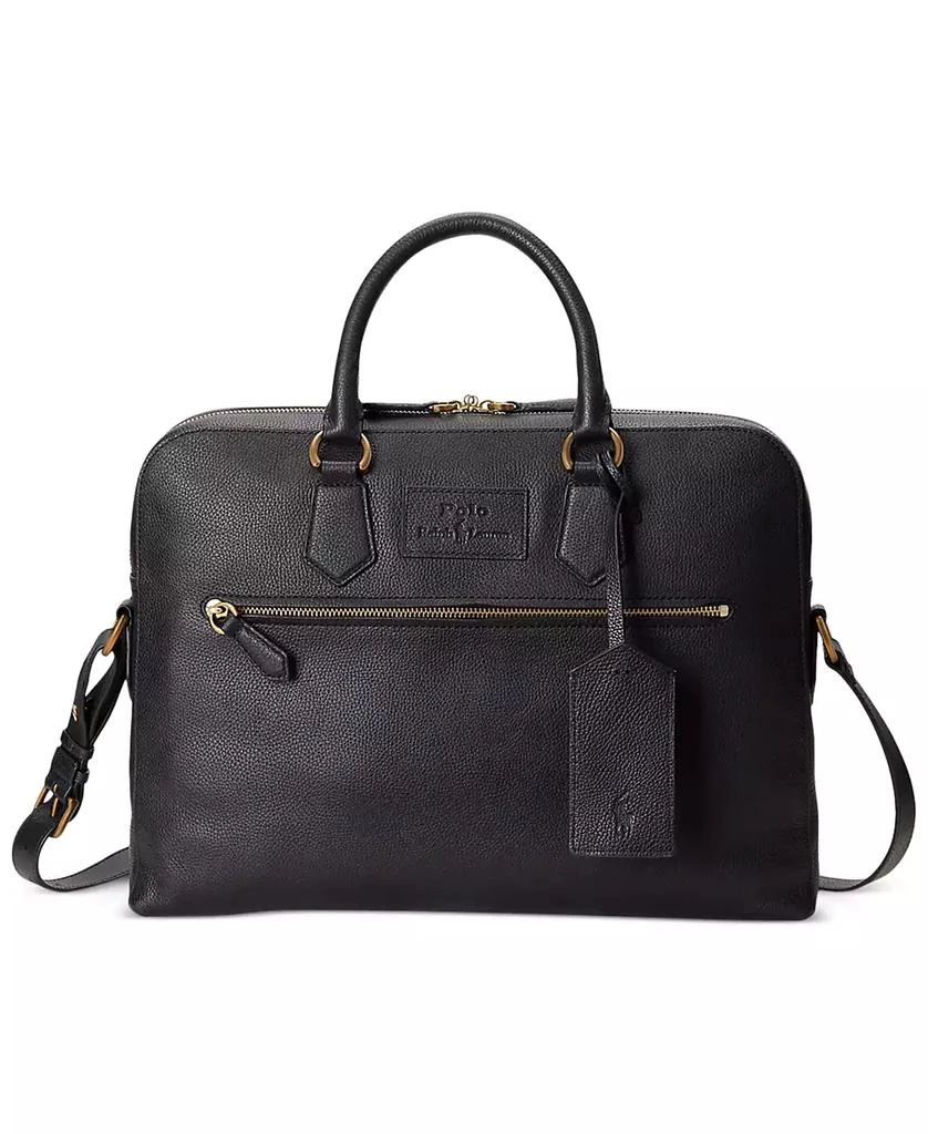 Ralph Lauren Men's Pebbled Leather Commuter Case 1