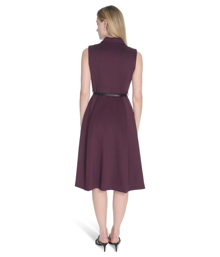 Women's Calvin Klein Sleeveless Scuba Belted Zipper Dress  On Sale Now  with Up to 50% Off | Discover Exclusive Deals & Savings at BeyondStyle   Authentic Calvin Klein Women|free shipping|women|zappos.com|dresses|sleeveless  scuba