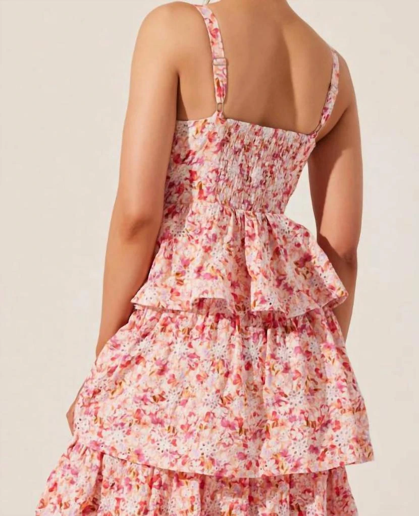 knee length dresses for ladies Viridiana Eyelet Palmer Tiered Maxi Dress – Sugarlips main image 0