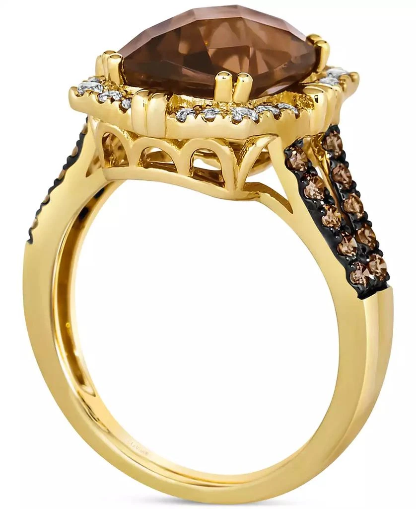Le Vian Chocolate Quartz (4 ct. t.w.) 
Diamond (5/8 ct. t.w.) Halo Ring in 14k Gold 3