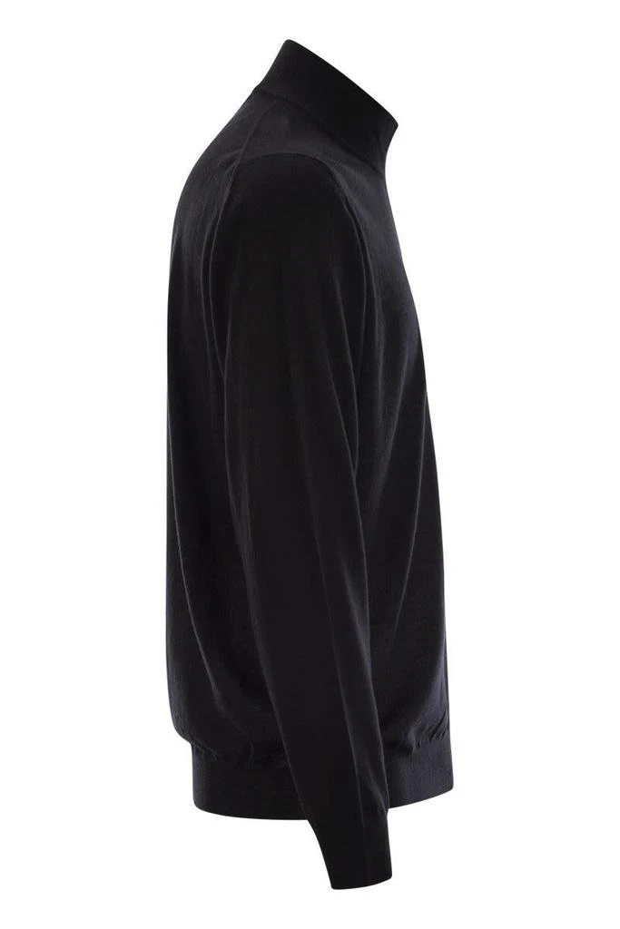Fedeli Fedeli Favonio - Virgin Wool Sweater With Full Zipper 3