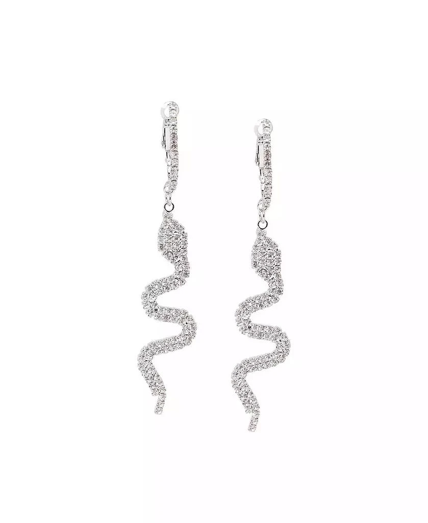 SOHI Women
s Snake Bling Drop Earrings