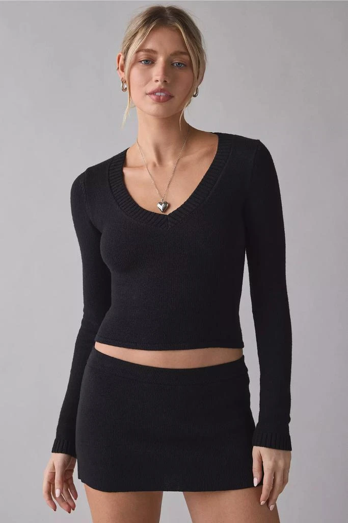 Frankies Bikinis Frankies Bikinis Marialla Cloud Knit Mini Skort 3