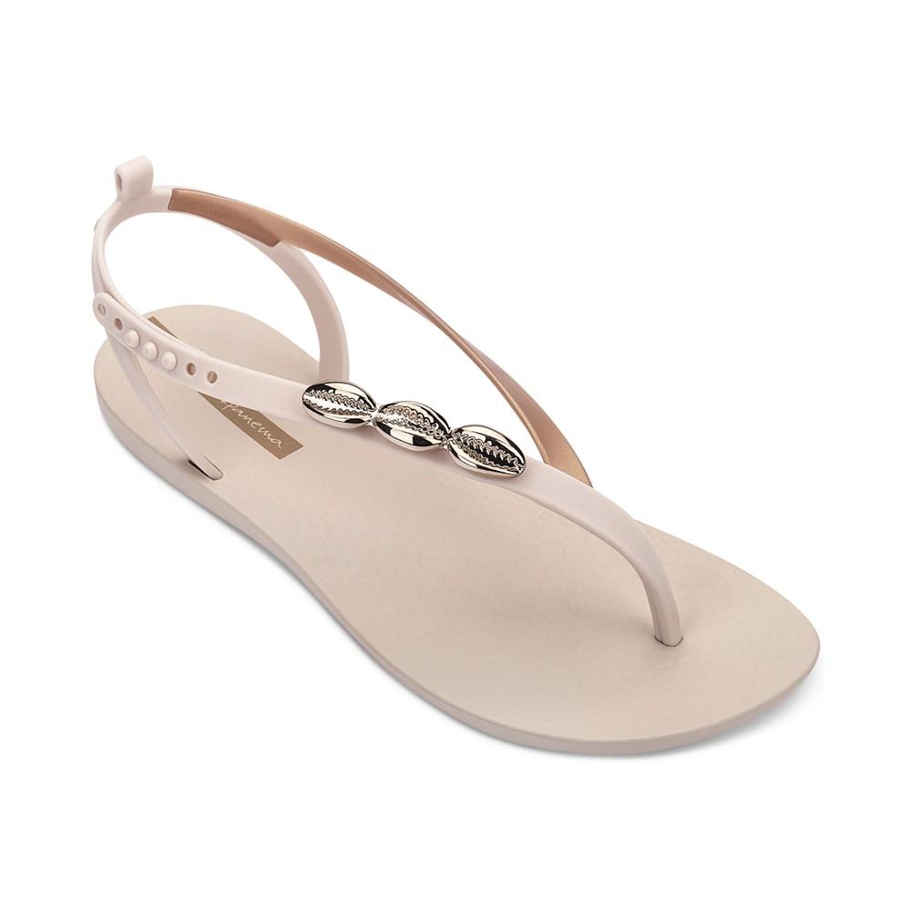 Ipanema Salty II Metallic Shell Detail Thong Sandals