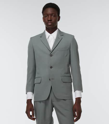 ジャケット MAISON MARGIELA WOOL SINGLE-BREASTED BLAZER JACKET Maison Margiela single-breasted Wool Blazer | Black | FARFETCH