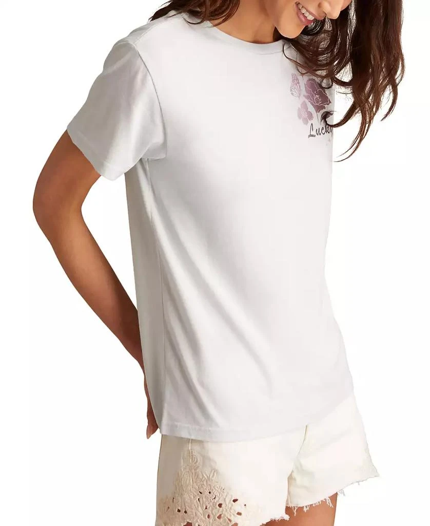 Lucky Brand Women's Graphic-Print Cotton Crewneck T-Shirt 2