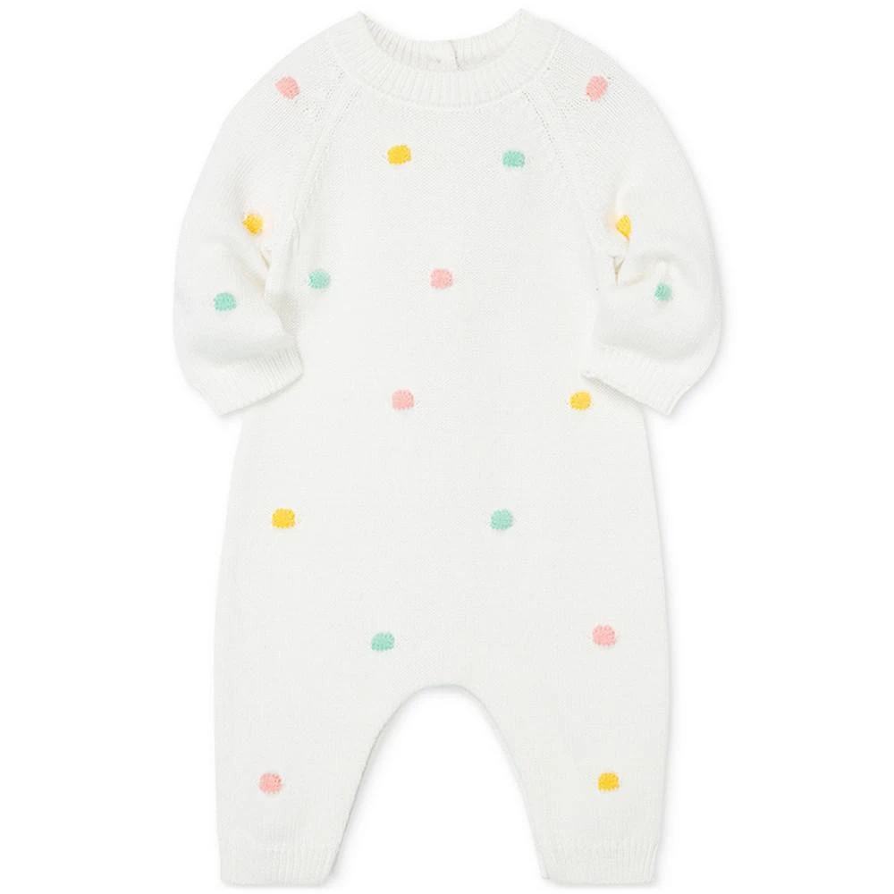 Little Me Baby Pastel Dots Sweater-Knit Coverall 3