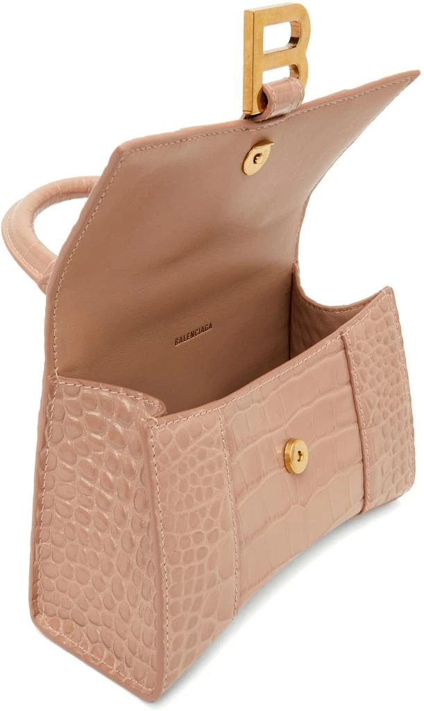 Balenciaga Beige Croc XS Hourglass Bag 6