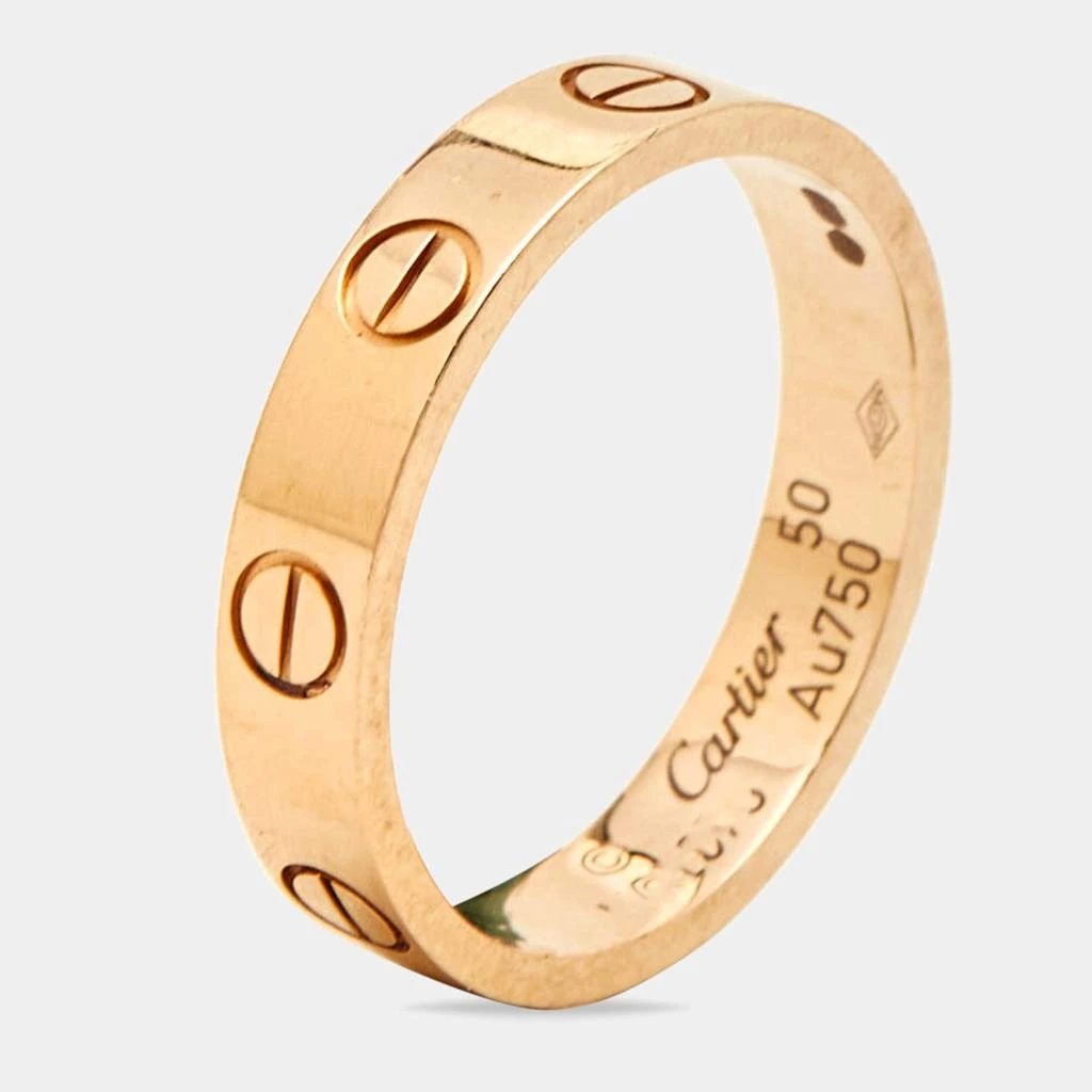 Cartier Cartier Love 18k Rose Gold Wedding Band Ring Size 50 1
