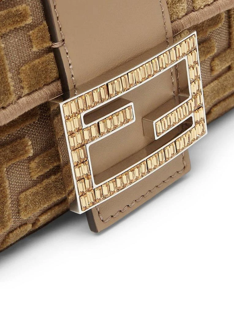 Fendi Monogrammed Logo Plaque Shoulder Bag 4