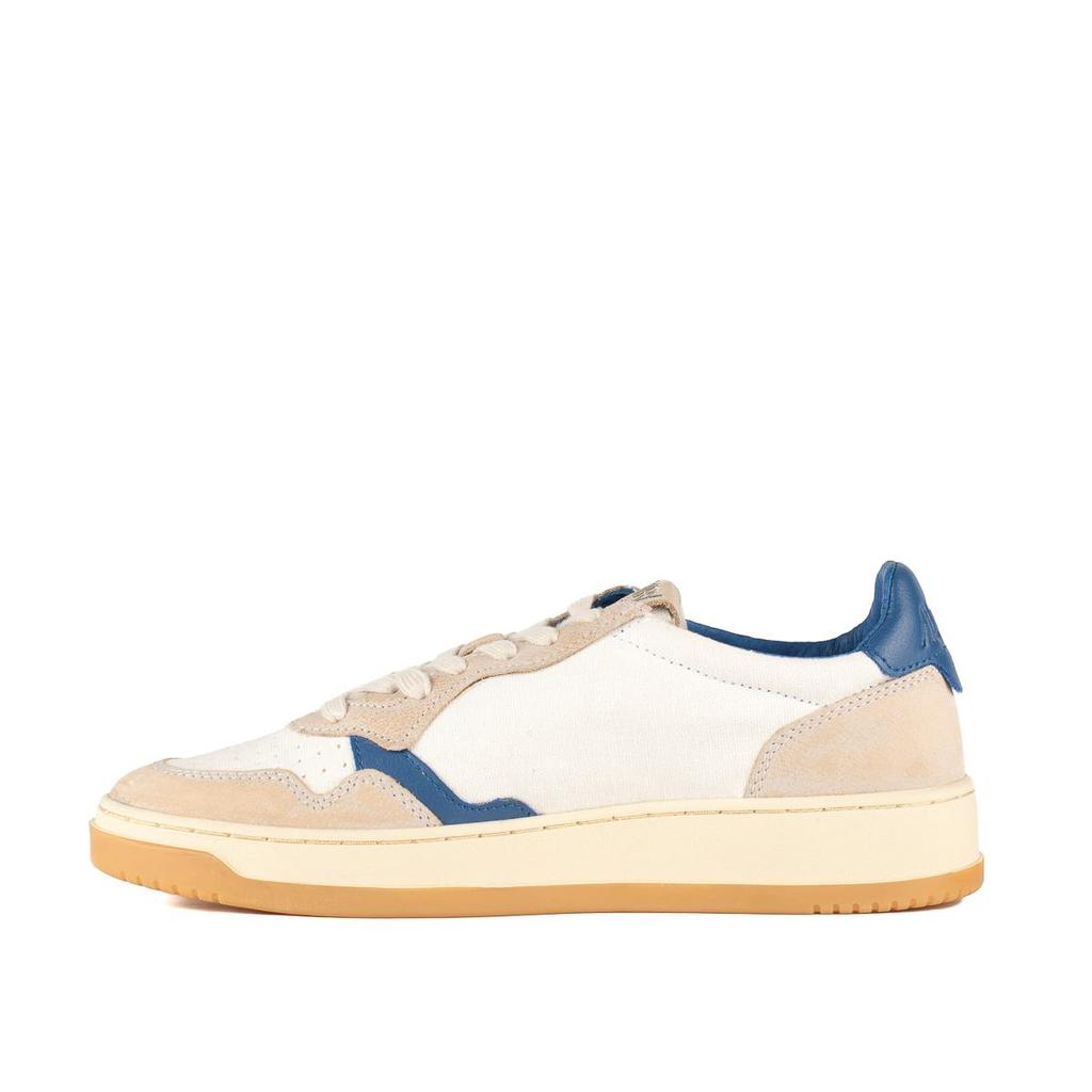 Autry Autry Sneakers Medalist Low In White And Blue Leather And Suede