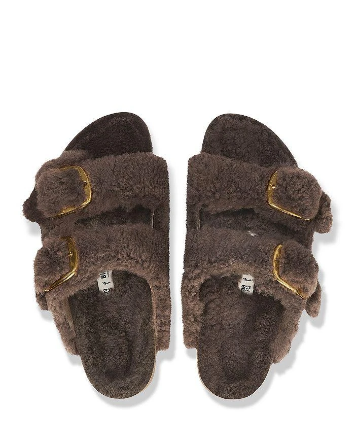 Birkenstock Women's Arizona Big Buckle Shearling Slide Sandals 4