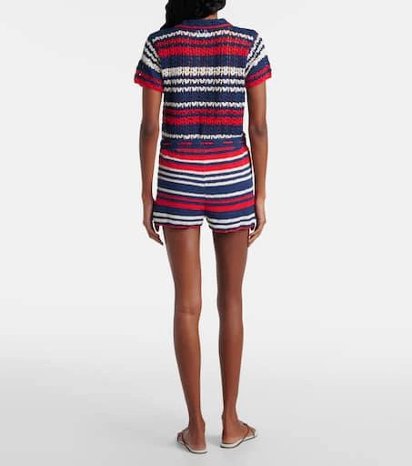 ANNA KOSTUROVA Crochet cotton shorts 3