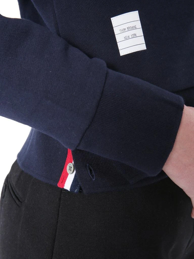 Thom Browne Thom Browne Logo Patch Stripe Detailed Cardigan 4