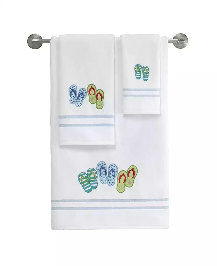 Avanti Beach Mode Flip-Flop Motif Cotton Bath Towel, 27" x 52" 3