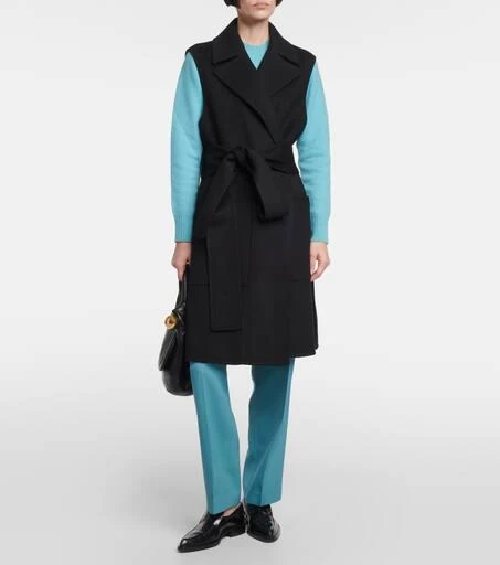 Joseph Garance wool and cashmere wrap coat 6