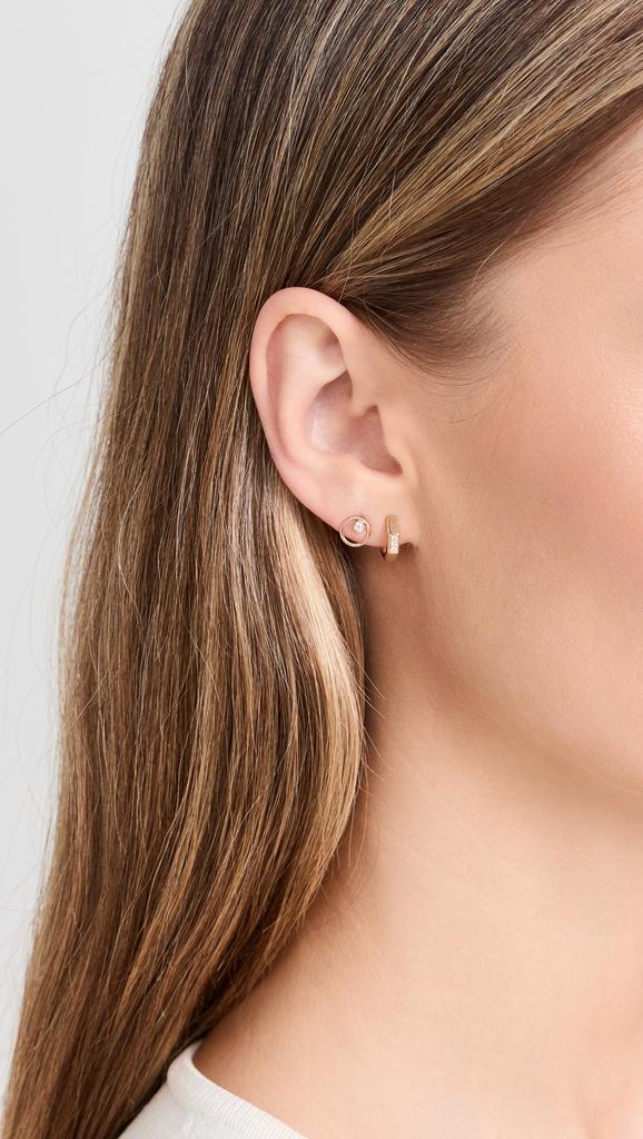 Zoe Chicco 14k Gold Small Circle Studs