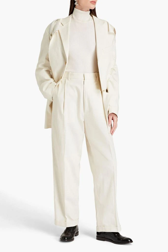 MAISON MARGIELA Herringbone cotton-tweed tapered pants 2