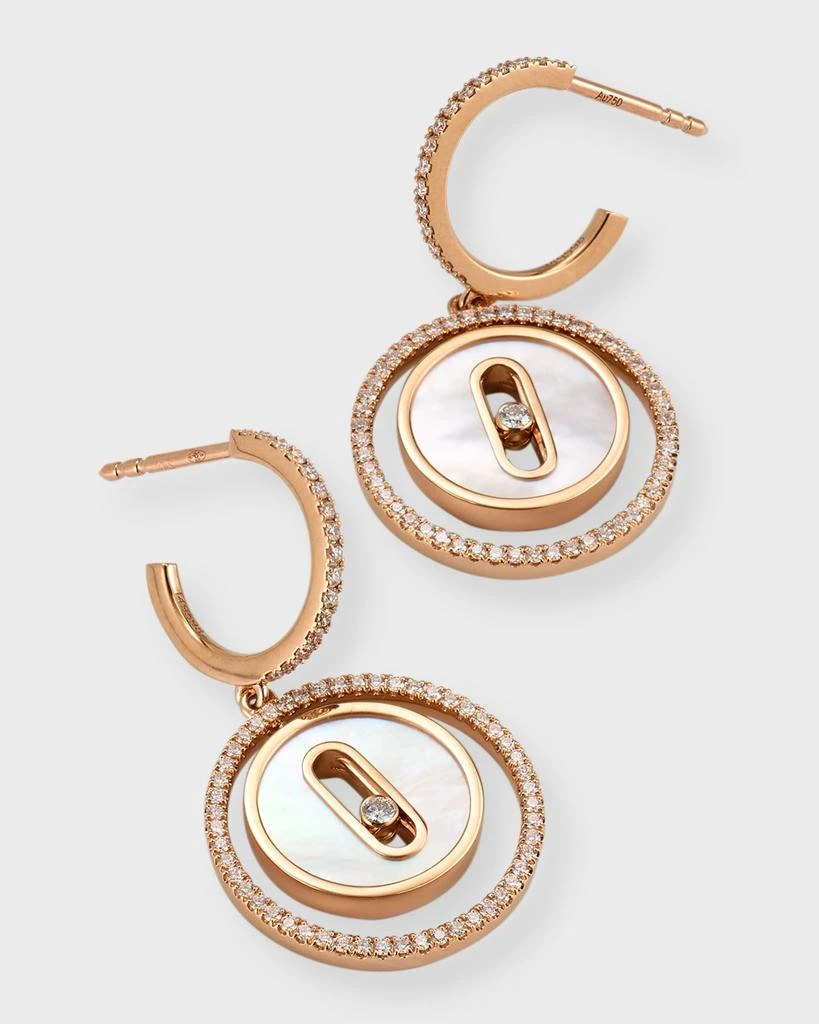 Messika Lucky Move 18K Yellow Gold Earrings with Mother-of-Pearl 3