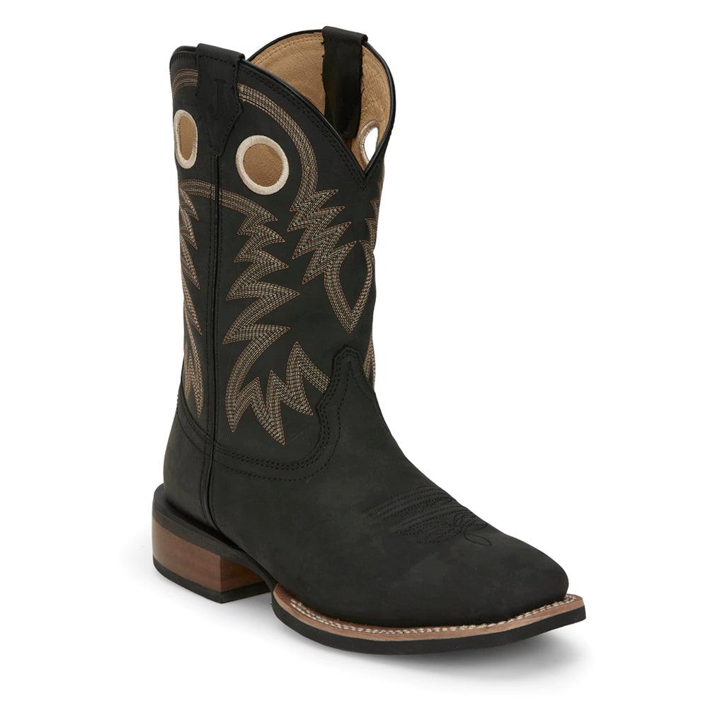 Justin Boots Frontier 11 Inch Shane Wide Square Toe Cowboy Boots