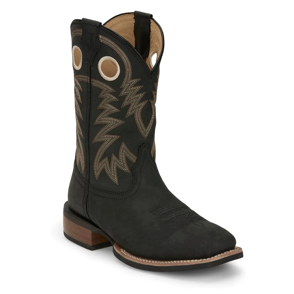 Justin Boots Frontier 11 Inch Shane Wide Square Toe Cowboy Boots 2