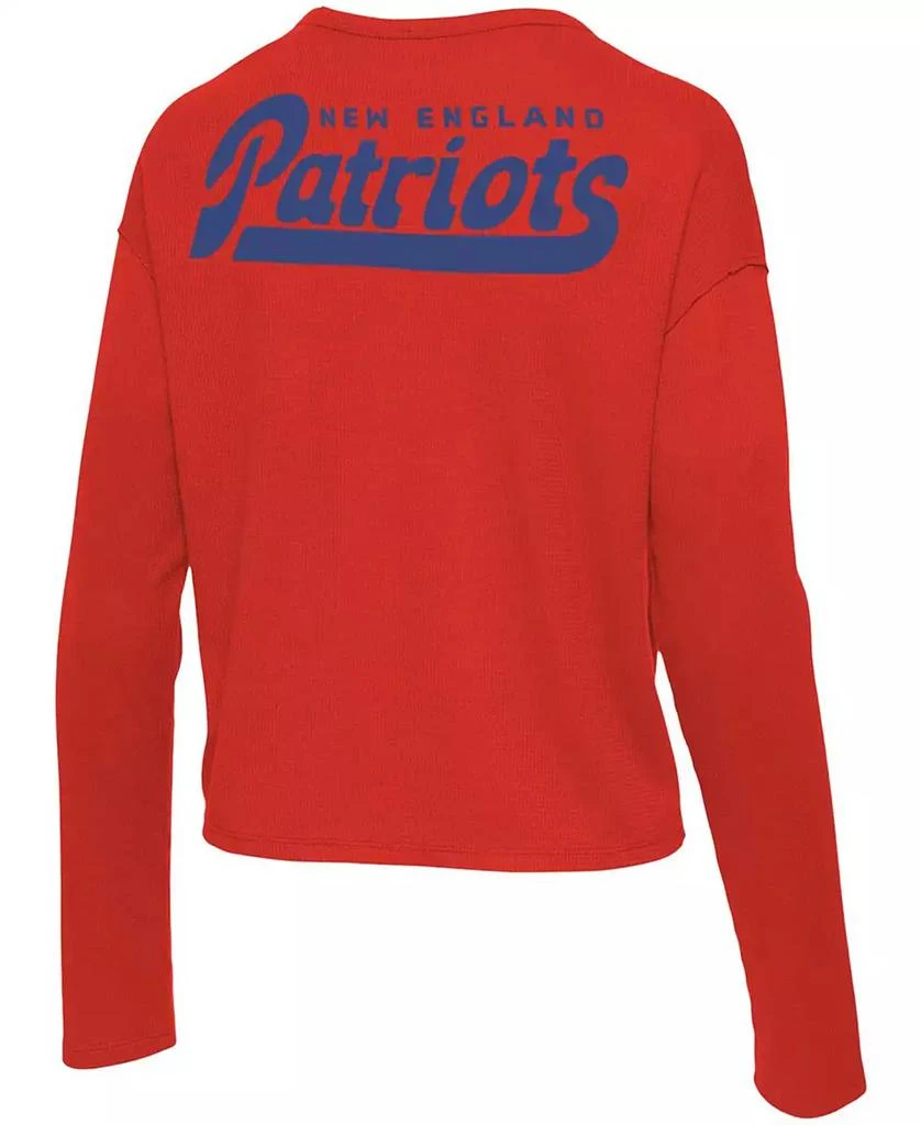 Junk Food Women's Red New England Patriots Pocket Thermal Long Sleeve T-shirt 3