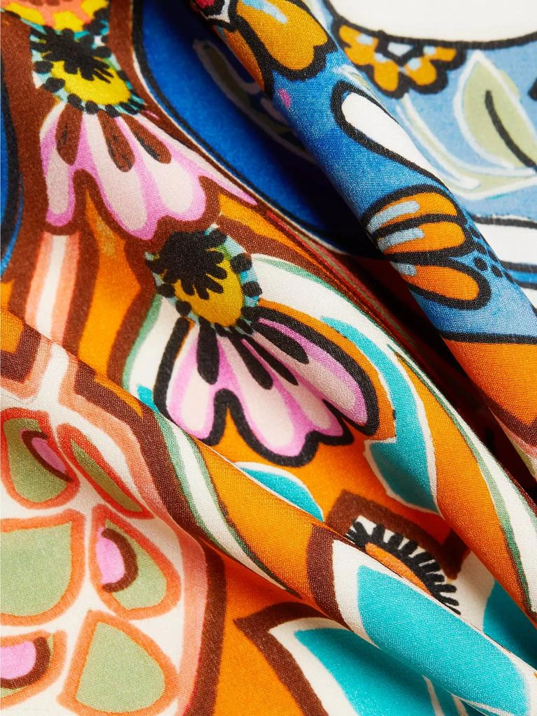 Marie Oliver Jae Graphic Silk One-Shoulder Maxi Dress 7